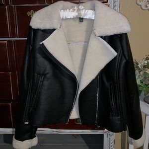 Wild fable moto style faux leather jacket